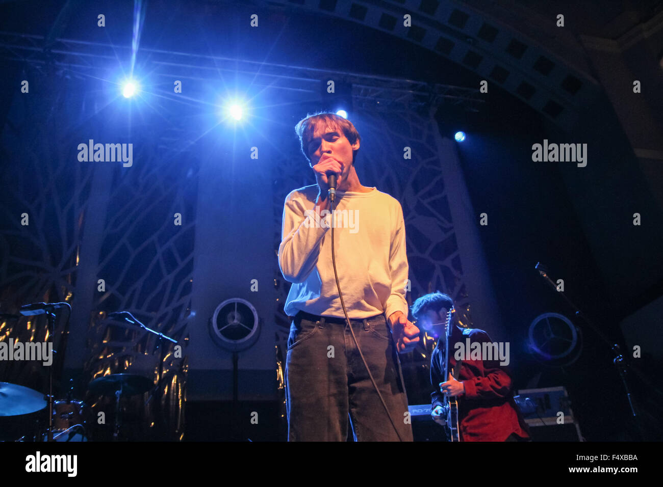 Liverpool, UK. 23rd October, 2015. Meilyr Jones performs live at The Dome, Grand Central Hall supporting Richard Hawley during Liverpool Music Week. Credit:  Simon Newbury/Alamy Live News Stock Photo