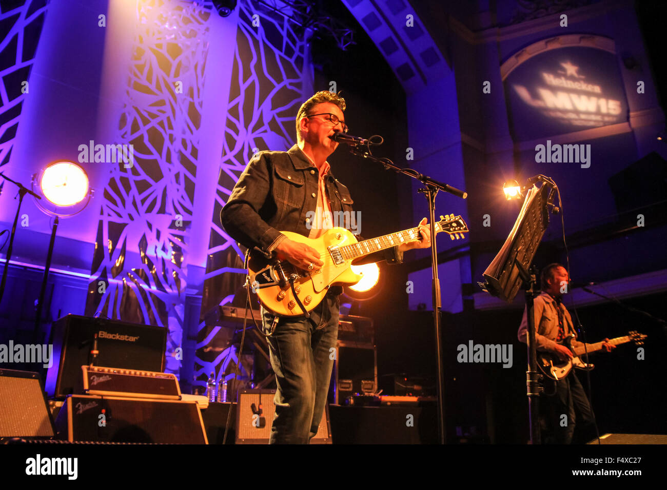 Liverpool, UK. 23rd October, 2015. Richard Hawley performs live at The Dome, Grand Central Hall during Liverpool Music Week. Credit:  Simon Newbury/Alamy Live News Stock Photo