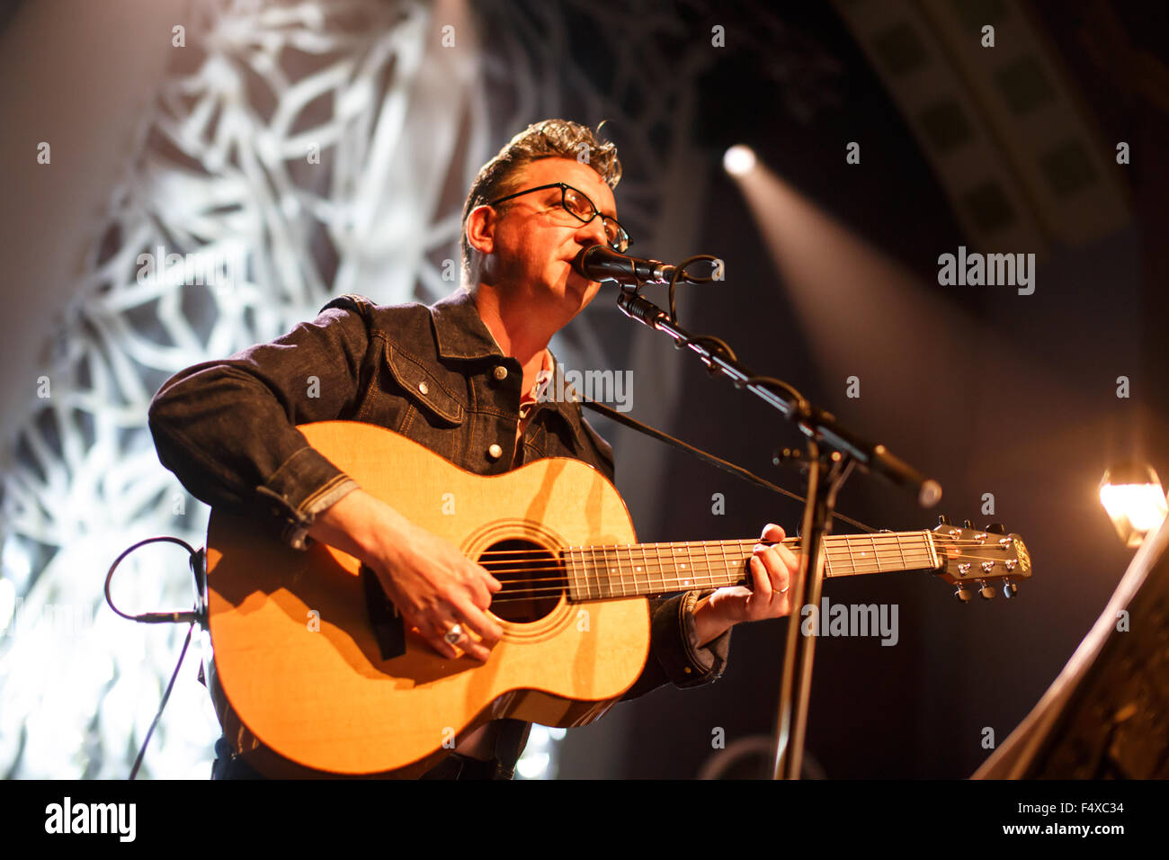 Liverpool, UK. 23rd October, 2015. Richard Hawley performs live at The Dome, Grand Central Hall during Liverpool Music Week. Credit:  Simon Newbury/Alamy Live News Stock Photo