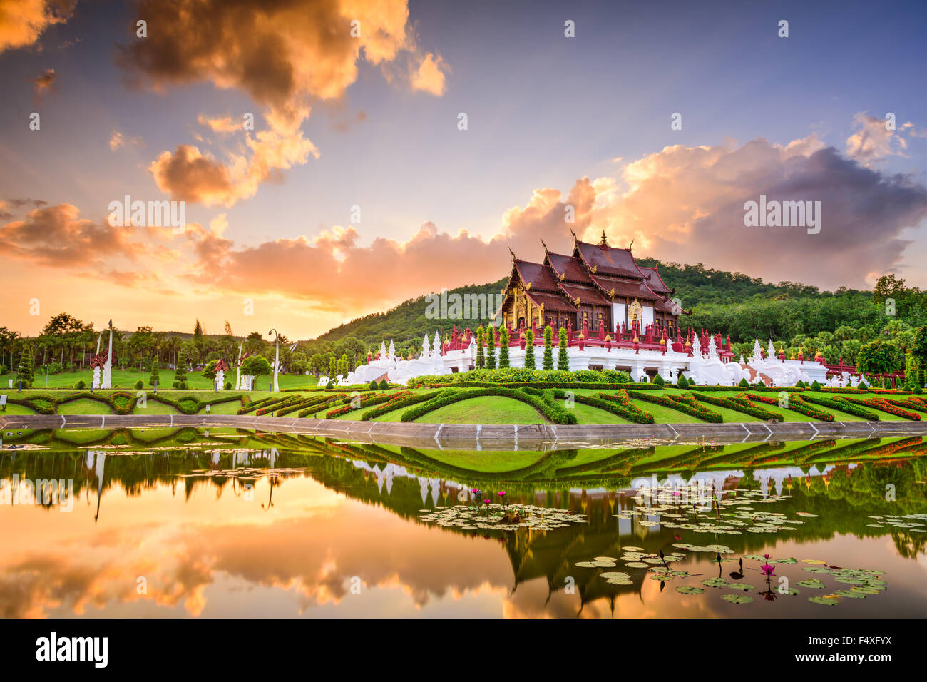 Chiang Mai, Thailand at Royal Flora Ratchaphruek Park. Stock Photo