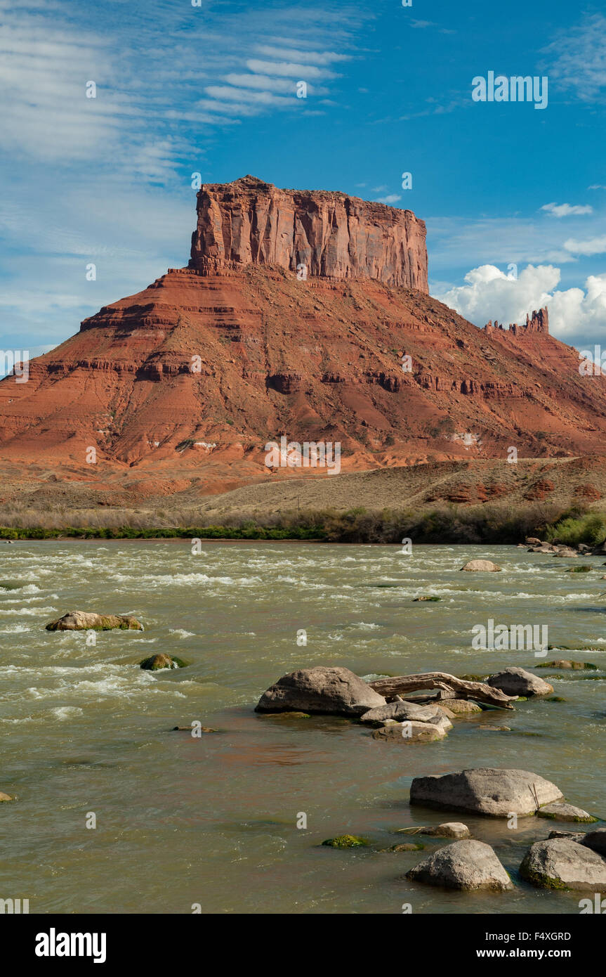 Red Cliff Butte, Colorado River, Utah, USA Stock Photo