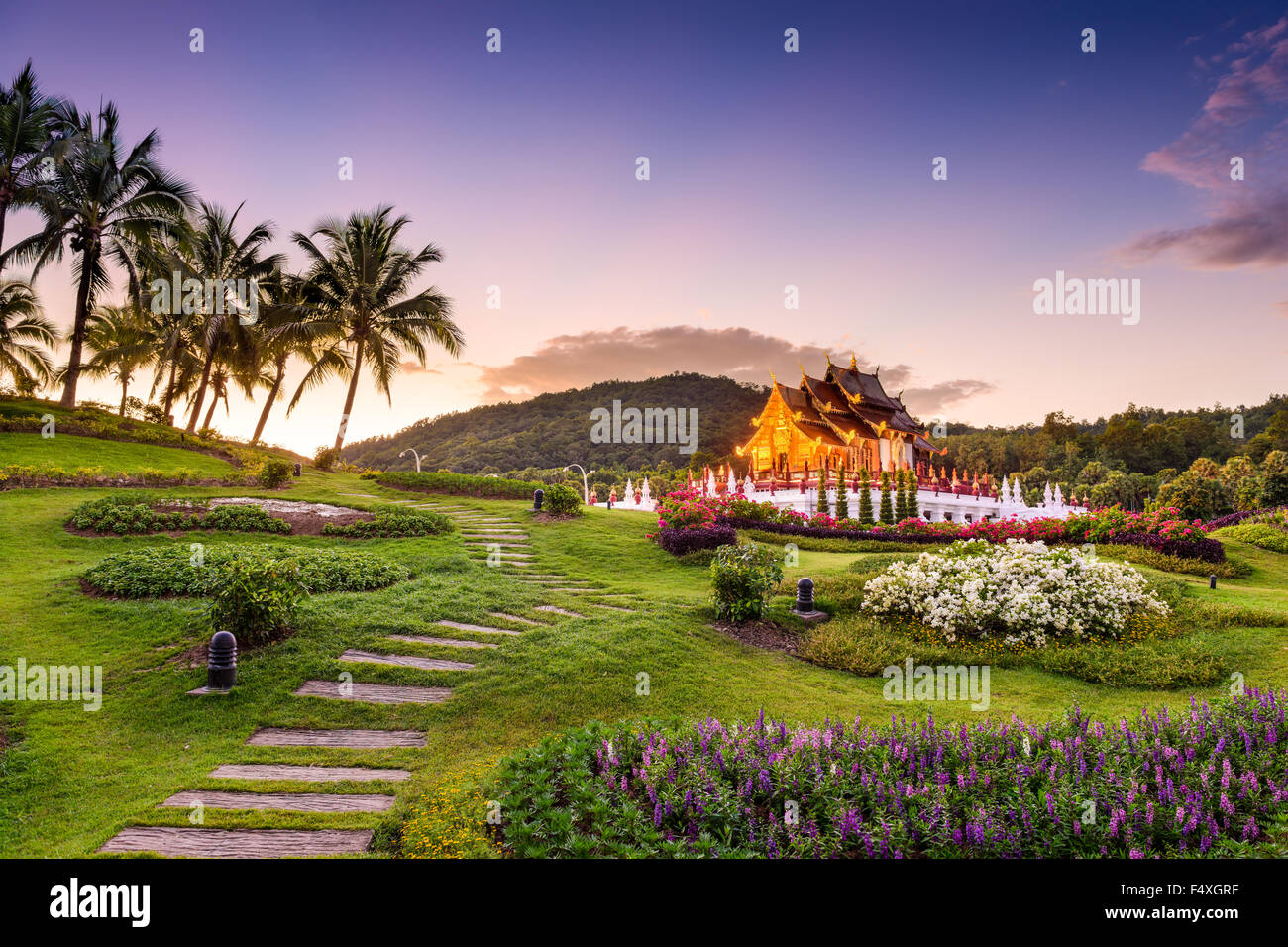 Chiang Mai, Thailand at Royal Flora Ratchaphruek Park. Stock Photo