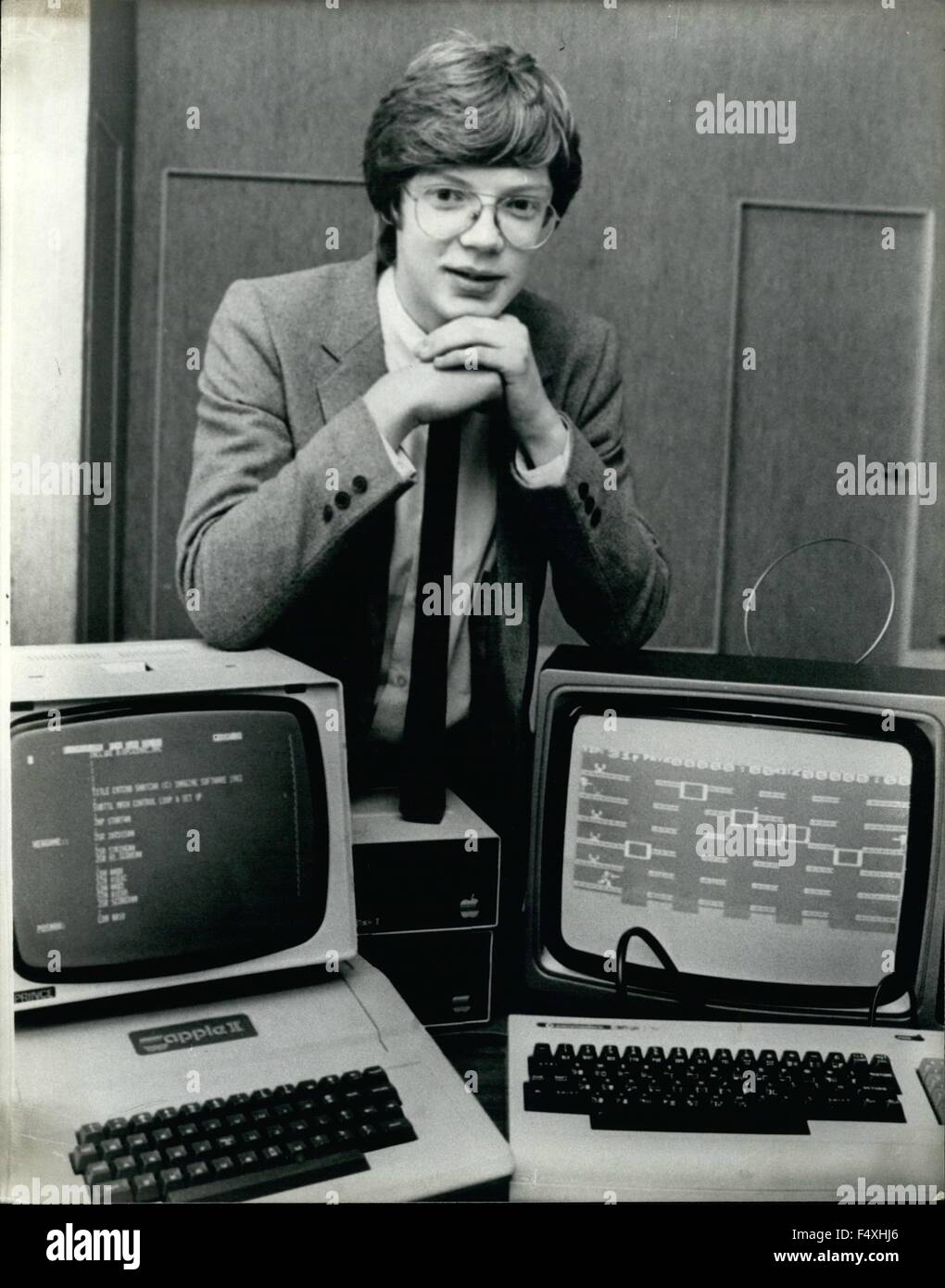 1981 - The Computer Kid: A young computer genius is being payed a fortune - for designing games. Eugene Evans is only 16 yet he has landed a job as a software designer with a Liverpool based company and earns more than 75,000 U.S. Dollars a year. The son of a bus driver, Eugene earns more than seven times as much as his father. Despite the fact that he is well on his way to becoming a millionaire Eugene is modest about his success. © Keystone Pictures USA/ZUMAPRESS.com/Alamy Live News Stock Photo