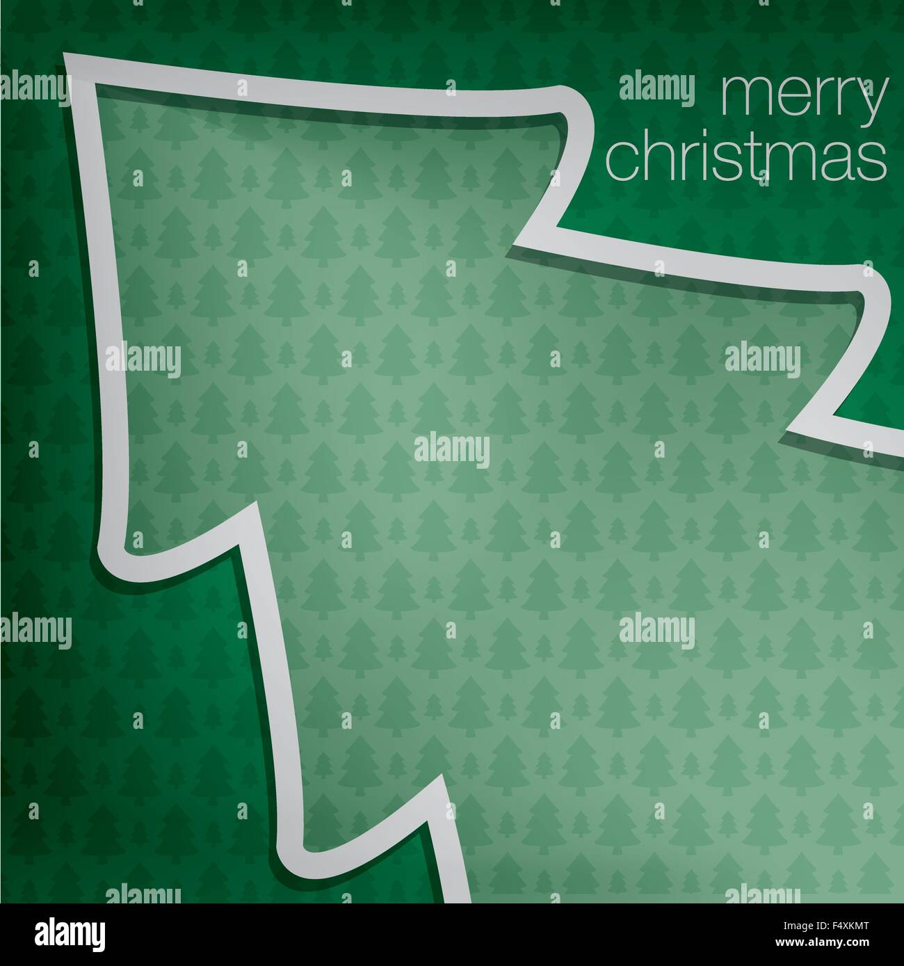 Cut out decoration Christmas card in vector format Stock Vector Image