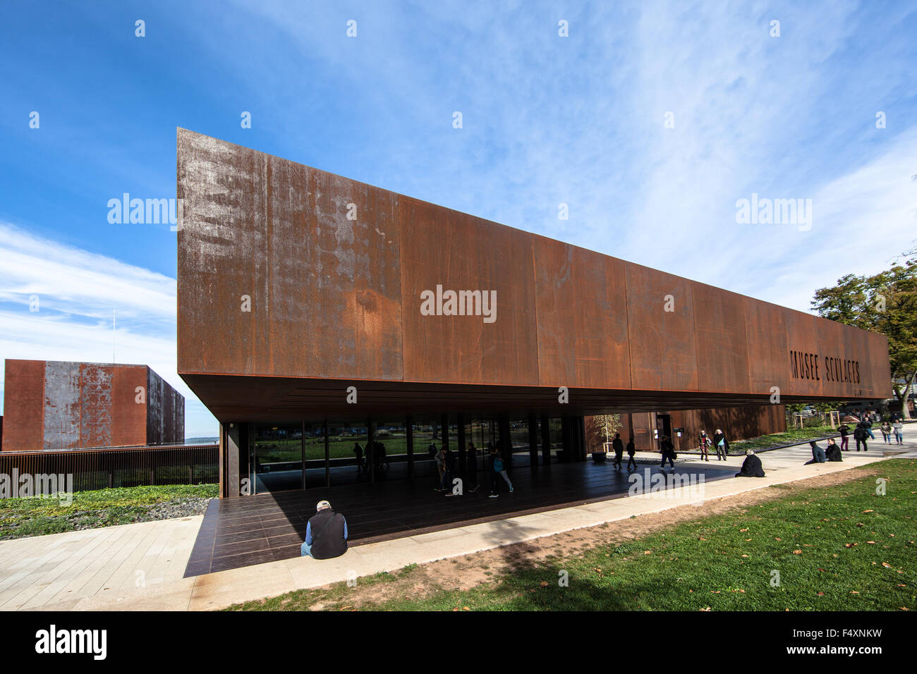 Soulages Museum in Rodez : RCR Architects Stock Photo