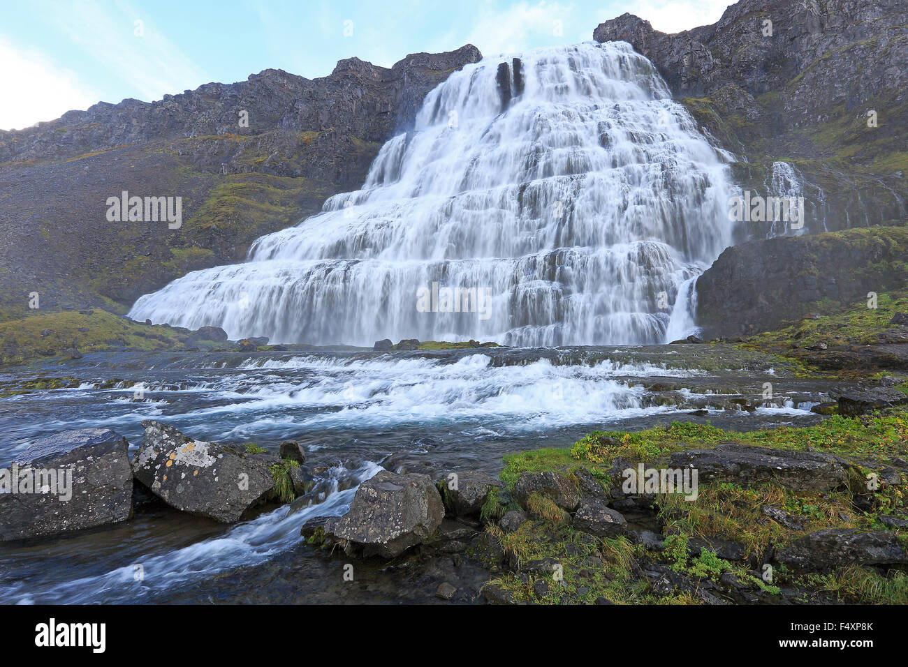 Dynjandi Waterfall Westfjords Iceland Stock Photo Alamy dynjandi-waterfall-westfjords-iceland-stock-photo-alamy