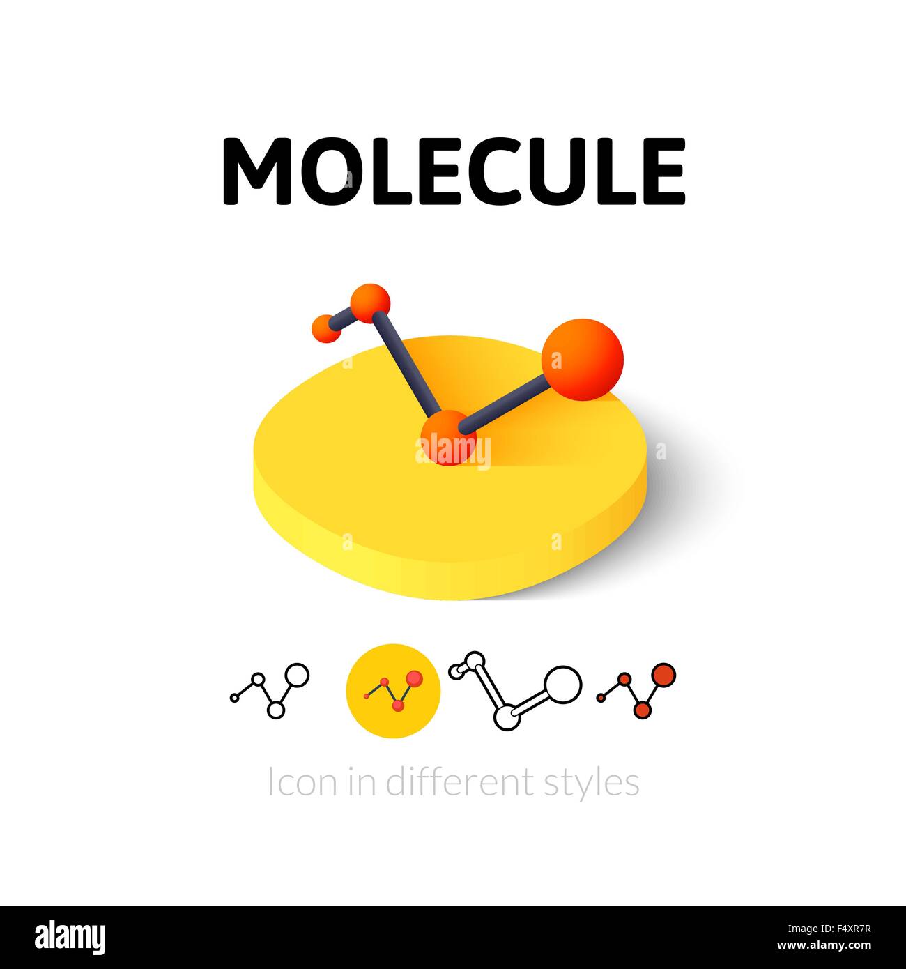 Molecule icon in different style Stock Vector Image & Art - Alamy