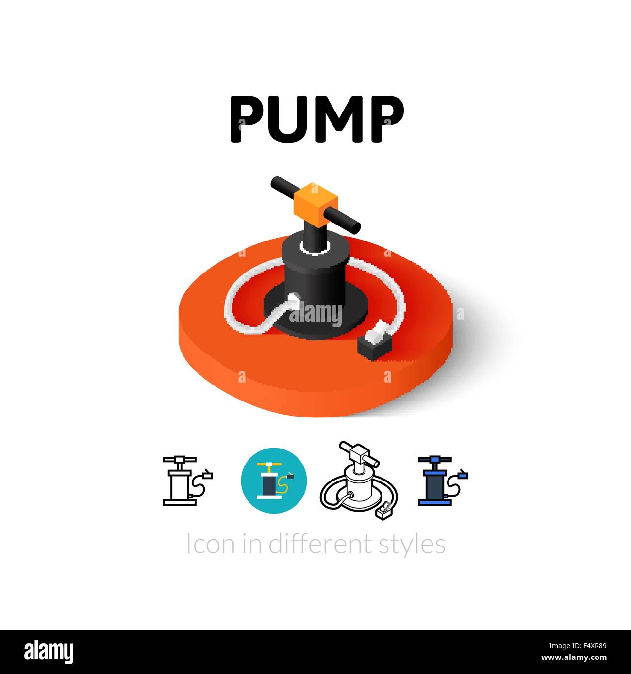 Pump icon in different style Stock Vector Image & Art - Alamy