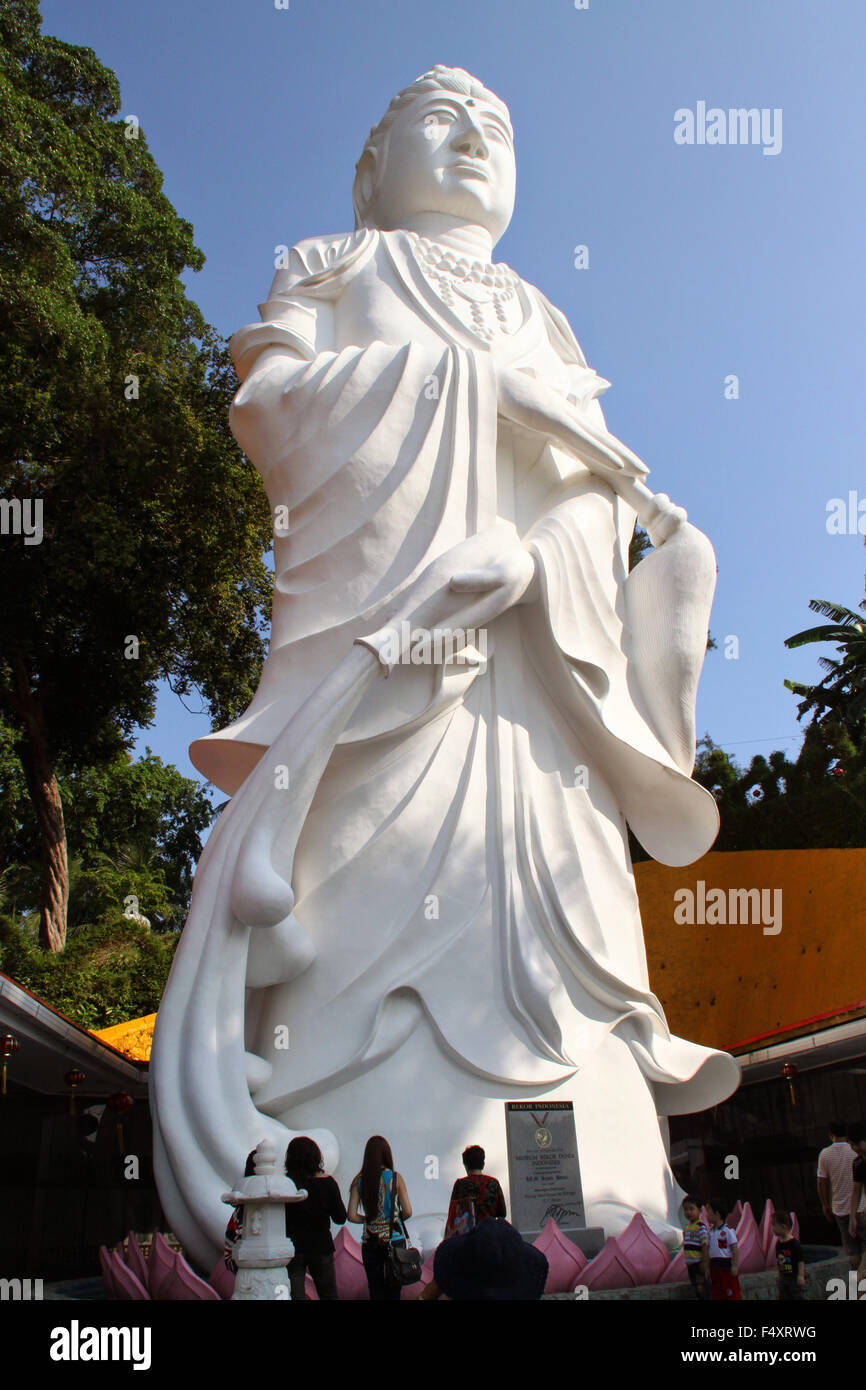 Statue of Guanyin Goddess or in Indonesian called Kwan Im Goddess