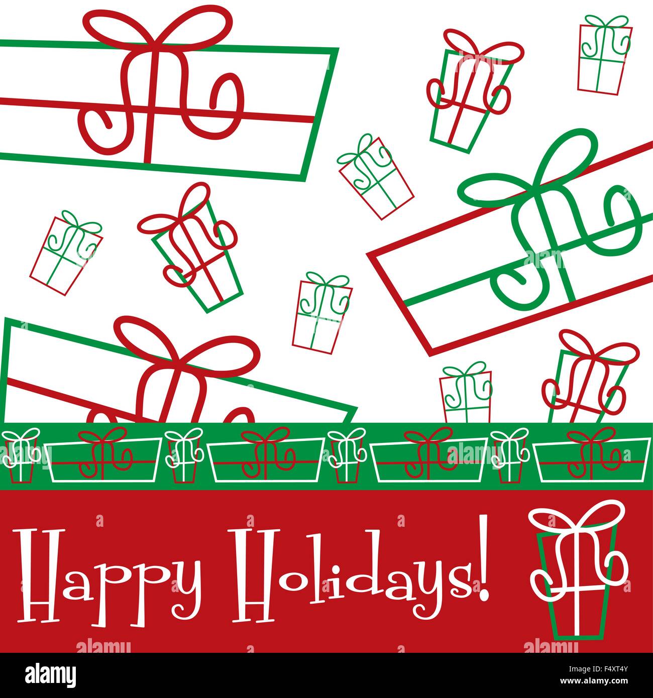 Funky Christmas gift card in vector format Stock Vector Image & Art Alamy