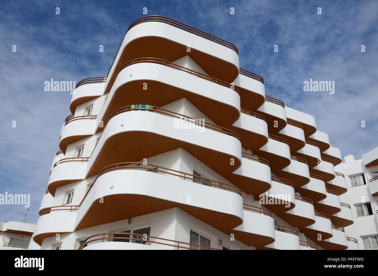 holiday flats, Spain Stock Photo Alamy