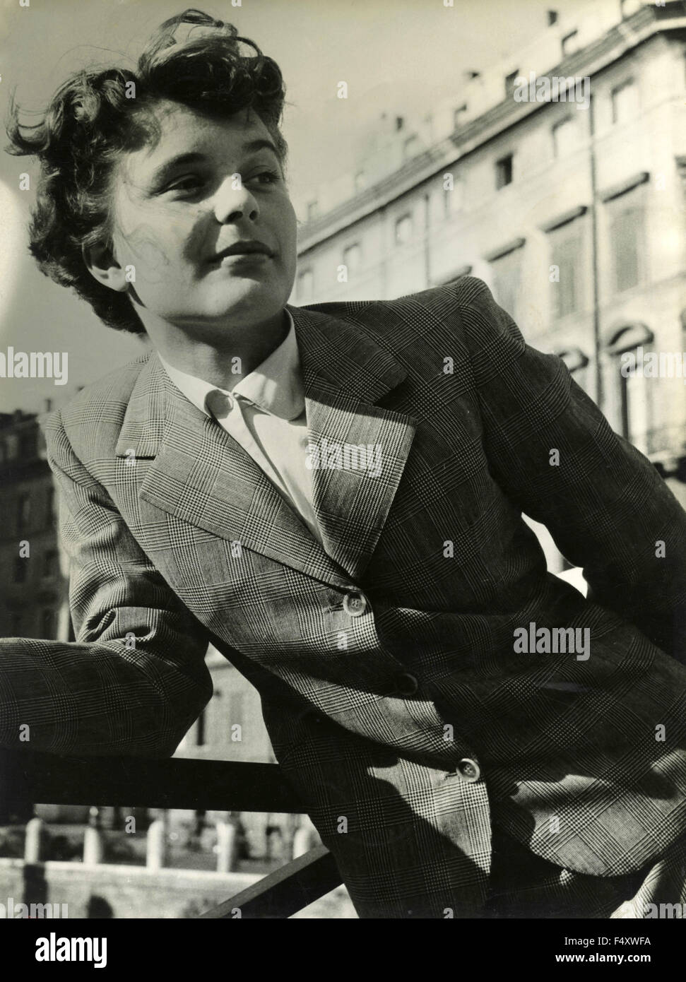 1950 woman jacket hi-res stock photography and images - Alamy