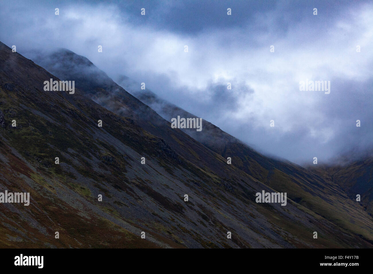 Low Cloud over Fells Stock Photo - Alamy