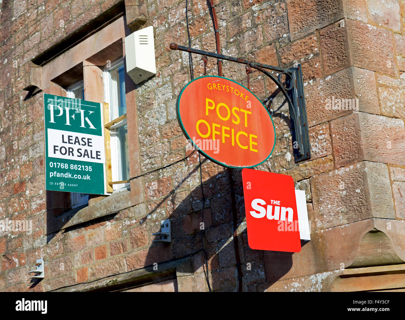Post Office for sale in the village of Greystoke, Cumbria, England UK
