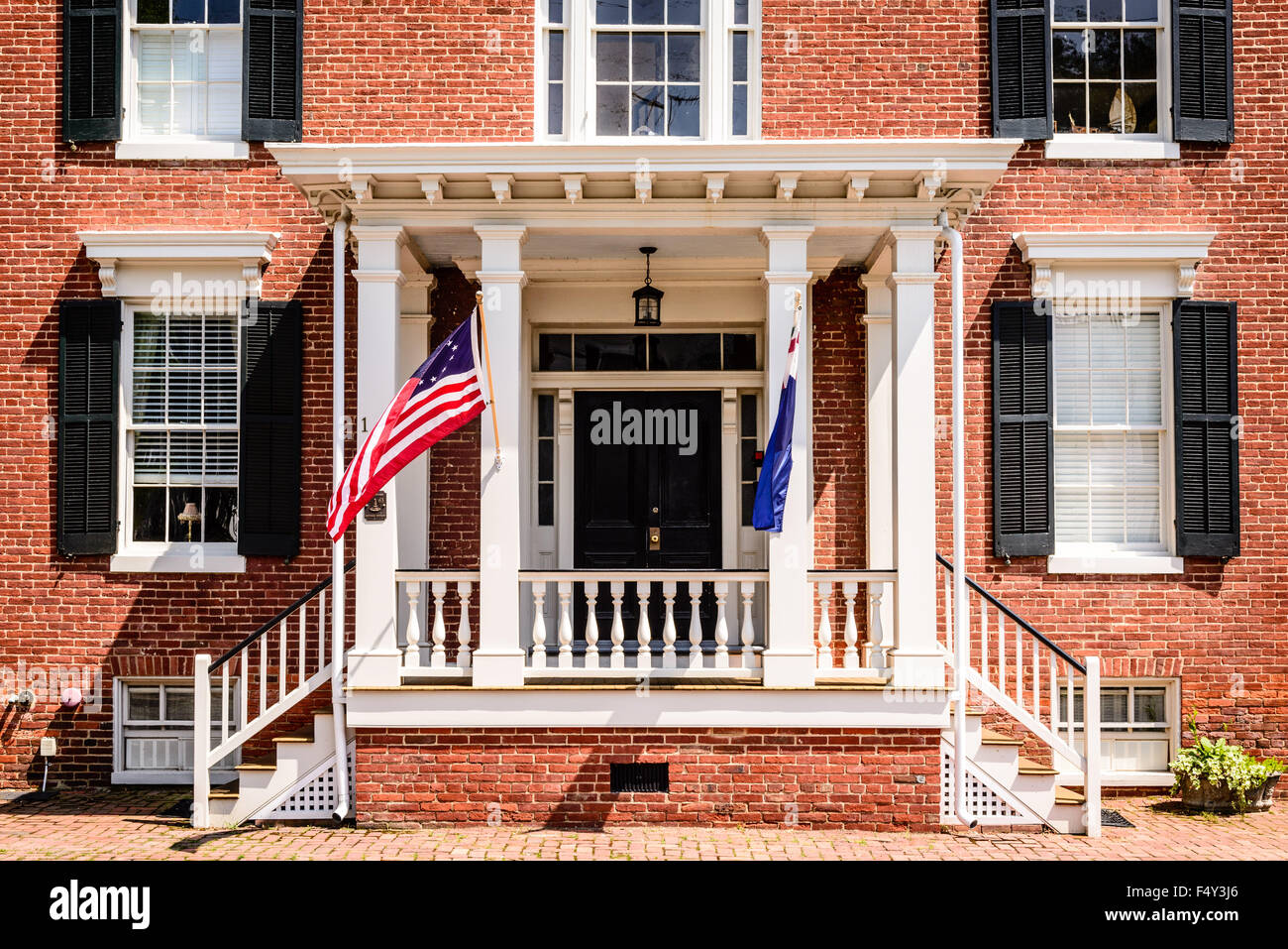 Baldwin Apartments, 105 Water Street, Chestertown, Maryland Stock Photo