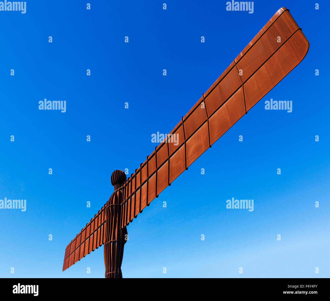 The Angel of the North sculpture by Antony Gormley, Gateshead, Tyne and Wear, North East England, UK Stock Photo