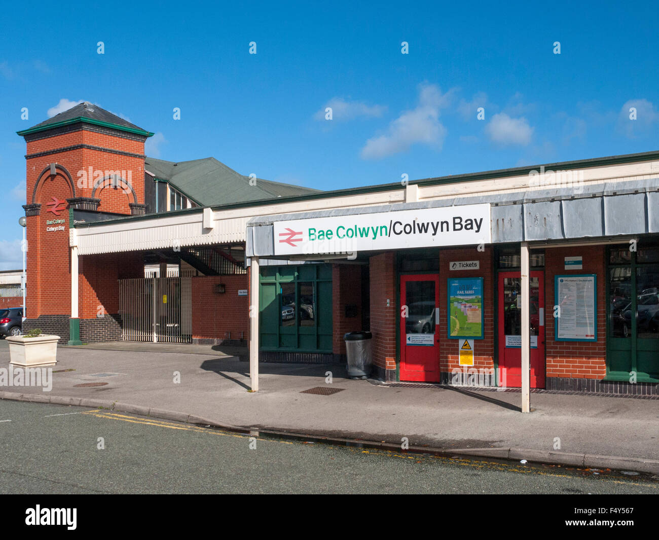 Colwyn Bay railway station Wales UK Stock Photo