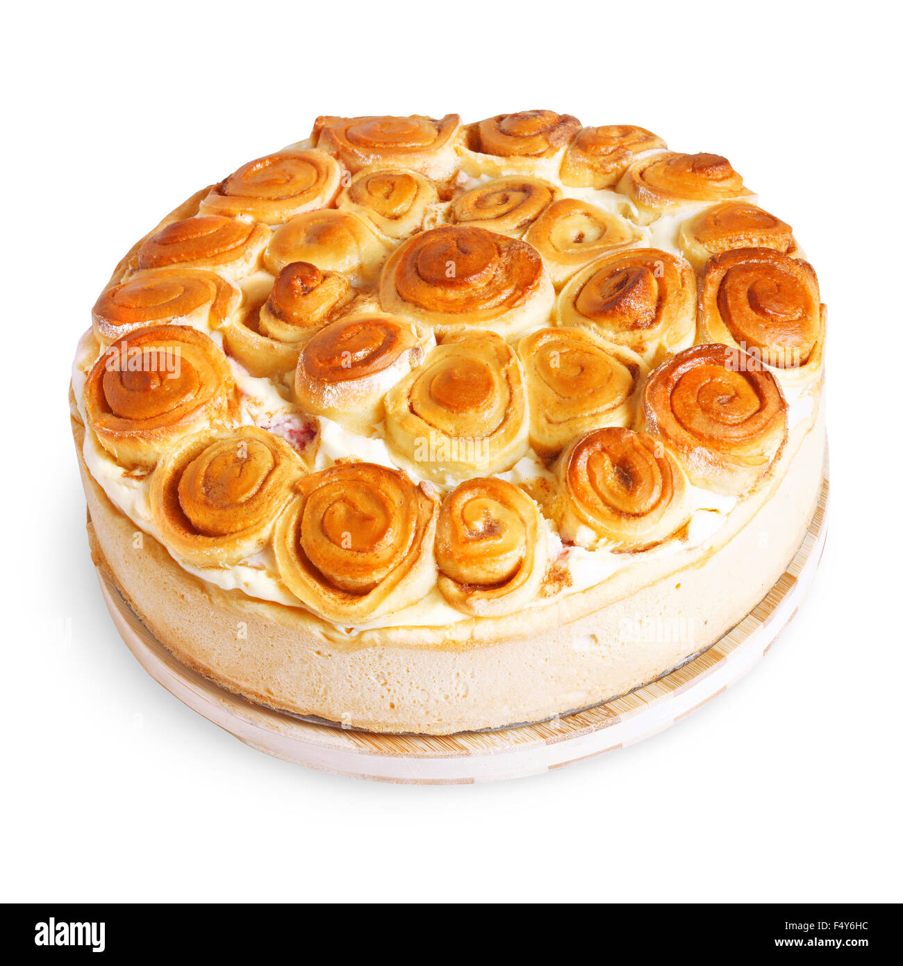 delicious apple pie isolated on white background Stock Photo - Alamy