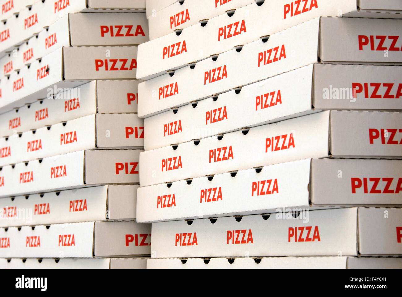 Pile of pizza boxes hi-res stock photography and images - Alamy