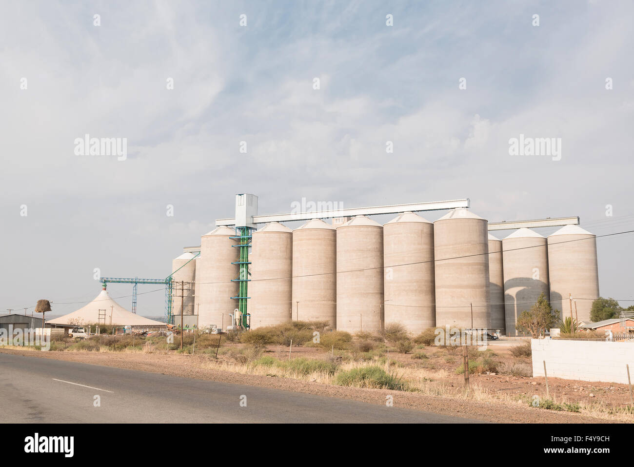 Grain silos at Prieska in the Northern Cape Province of South Africa Stock Photo Alamy
