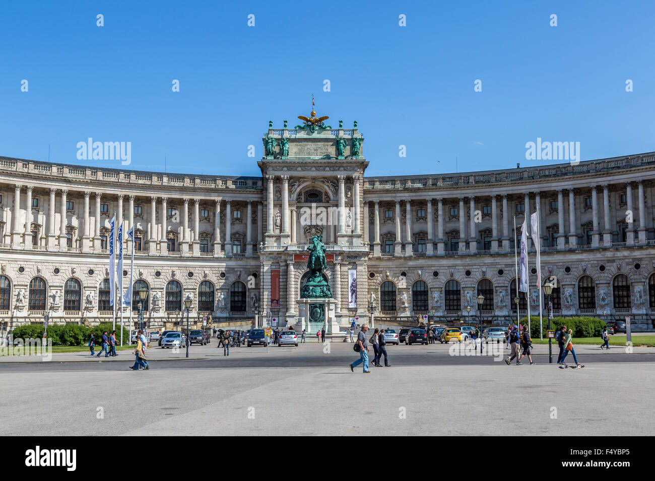 Vienna - JULY 22: Hofburg Palace is has housed some of the most powerful people in European and Austrian history, including the Stock Photo