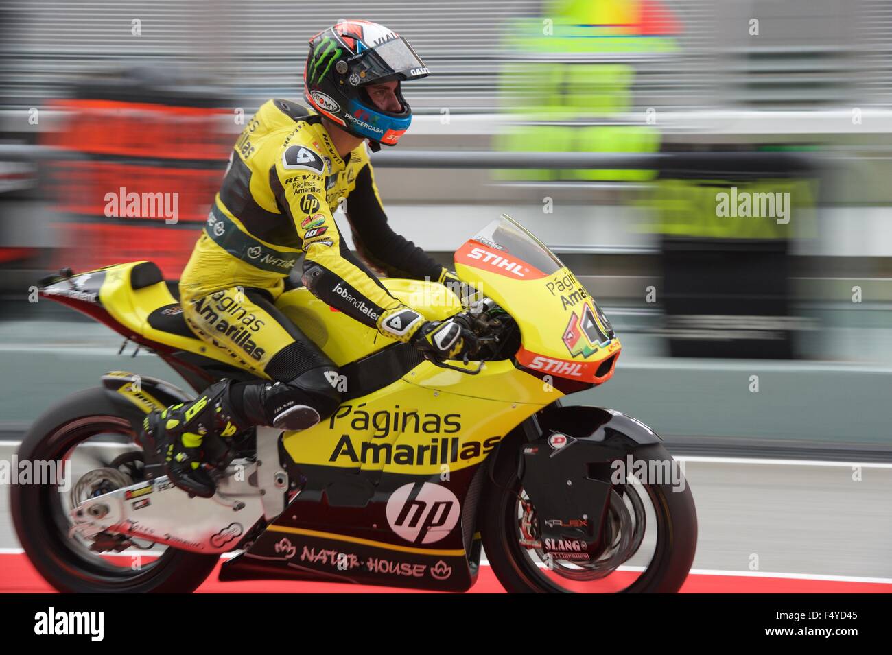 Sepang Circuit, Malaysia. 24th Oct, 2015. Alex Rins qualified in third  place during qualifying for the Moto2 race in the Shell Malaysia Motorcycle  Grand Prix Stock Photo - Alamy