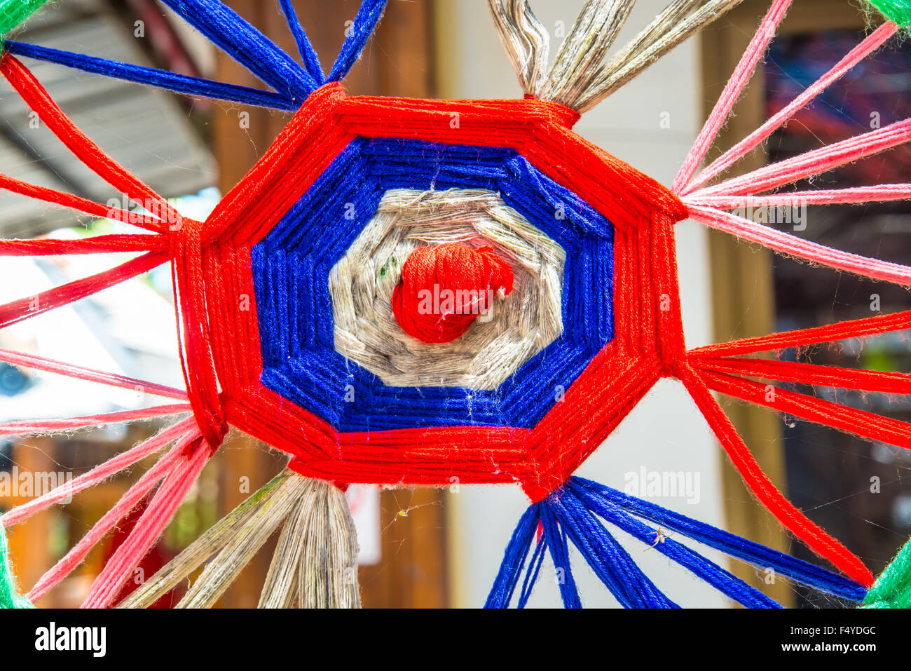 Thread colors to be made into a spider's web Stock Photo - Alamy