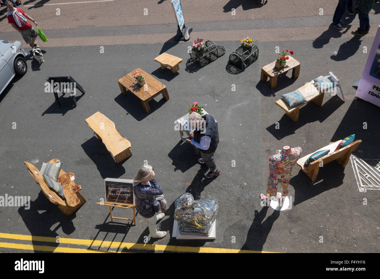 Madeira Drive in Brighton during the Brighton Festival Stock Photo Alamy