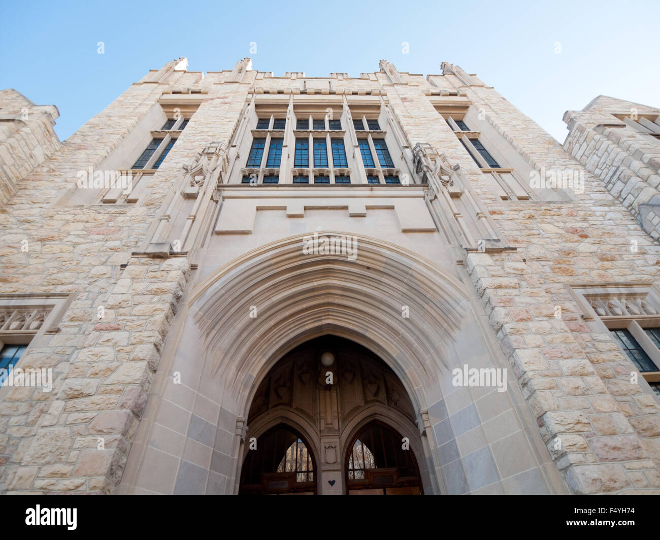 Wide angle view of the exterior of the Dr. Thorbergur Thorvaldson