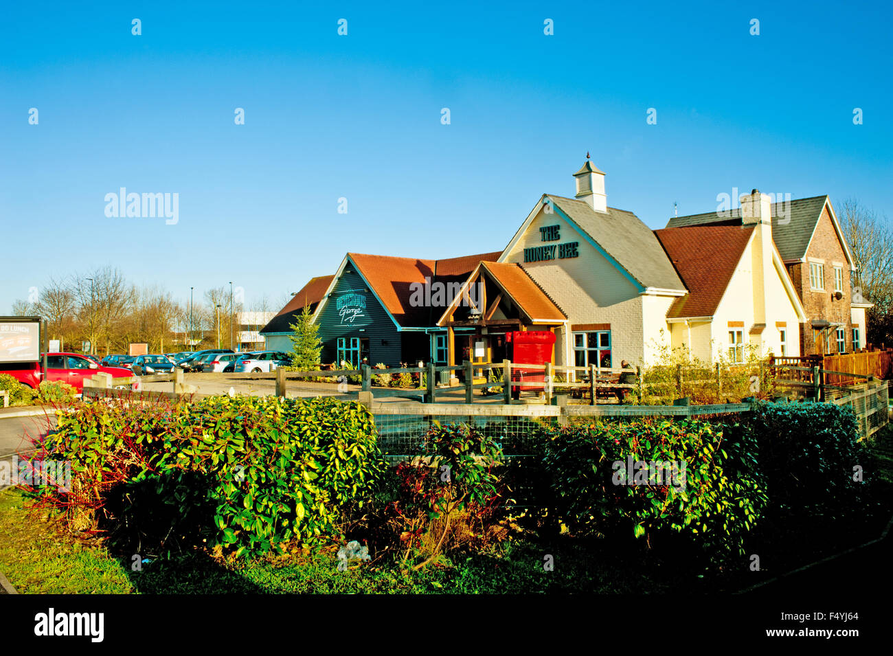 The Honey Bee at Fairford Leys Aylesbury Buckinghamshire Stock Photo Alamy