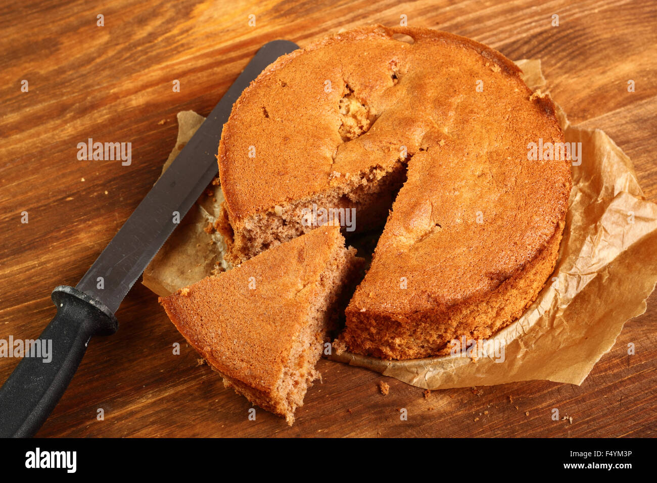 Apple Sponge Cake Stock Photo - Alamy