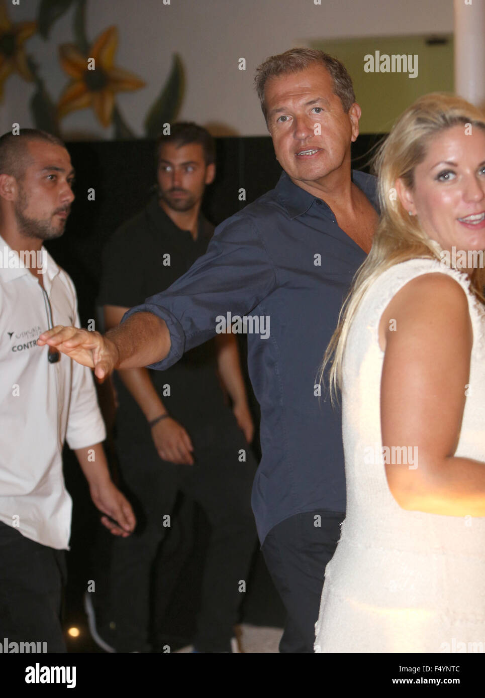 Celebrities attend an event for Casamigos Tequila held at The Ushuaia Tower  Featuring: Mario Testino Where: Ibiza, Spain When: 23 Aug 2015 C Stock Photo