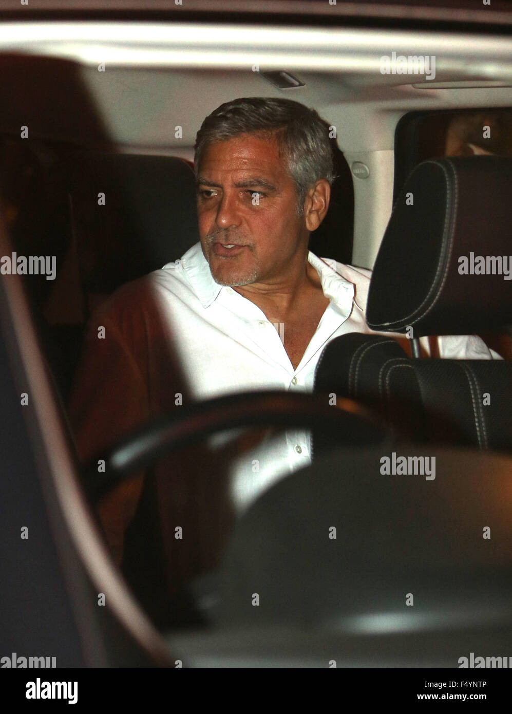 Celebrities attend an event for Casamigos Tequila held at The Ushuaia Tower  Featuring: George Clooney Where: Ibiza, Spain When: 23 Aug 2015 C Stock Photo