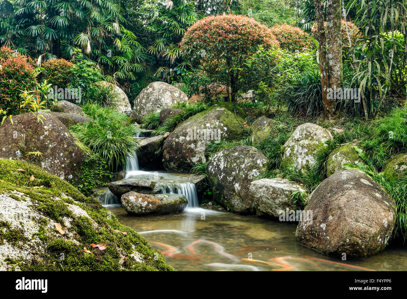 The Japanese Gardens of Bukit Tinggi, Pahang, Malaysia. Stock Photo