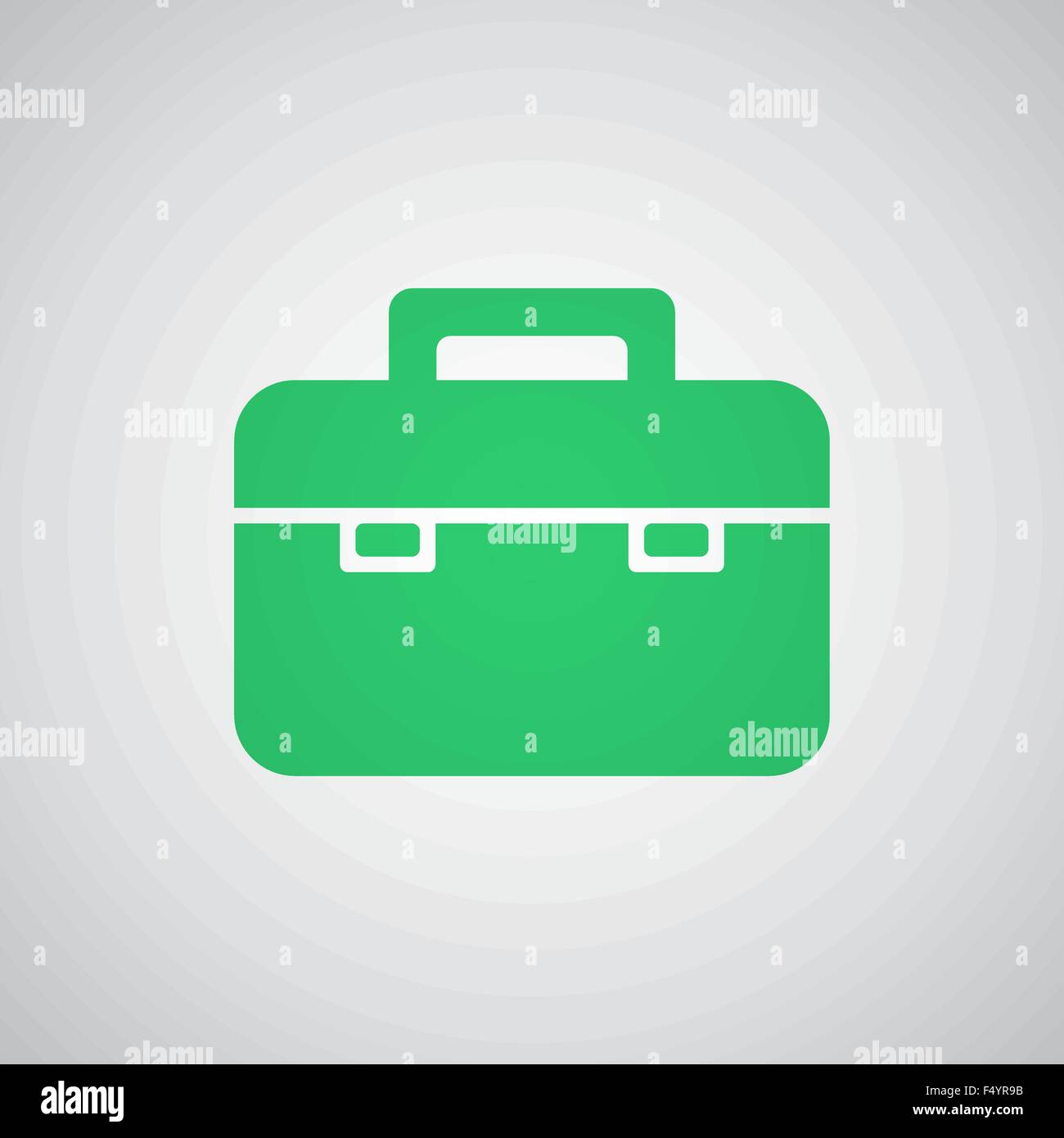 Flat green Briefcase icon Stock Vector Image & Art - Alamy