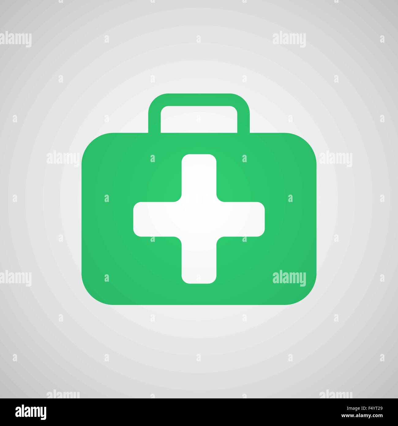 Flat green First Aid Kit icon Stock Vector Image & Art Alamy