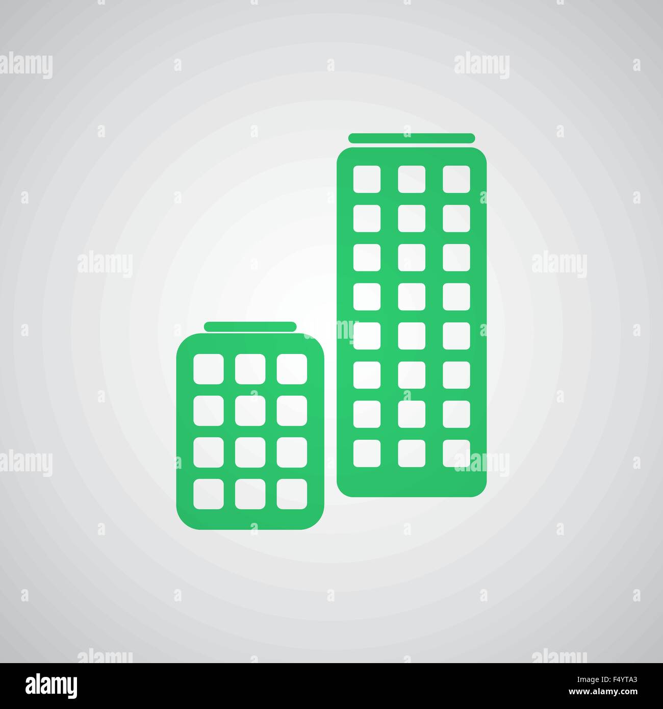 Flat green Skyscrapers icon Stock Vector Image & Art - Alamy