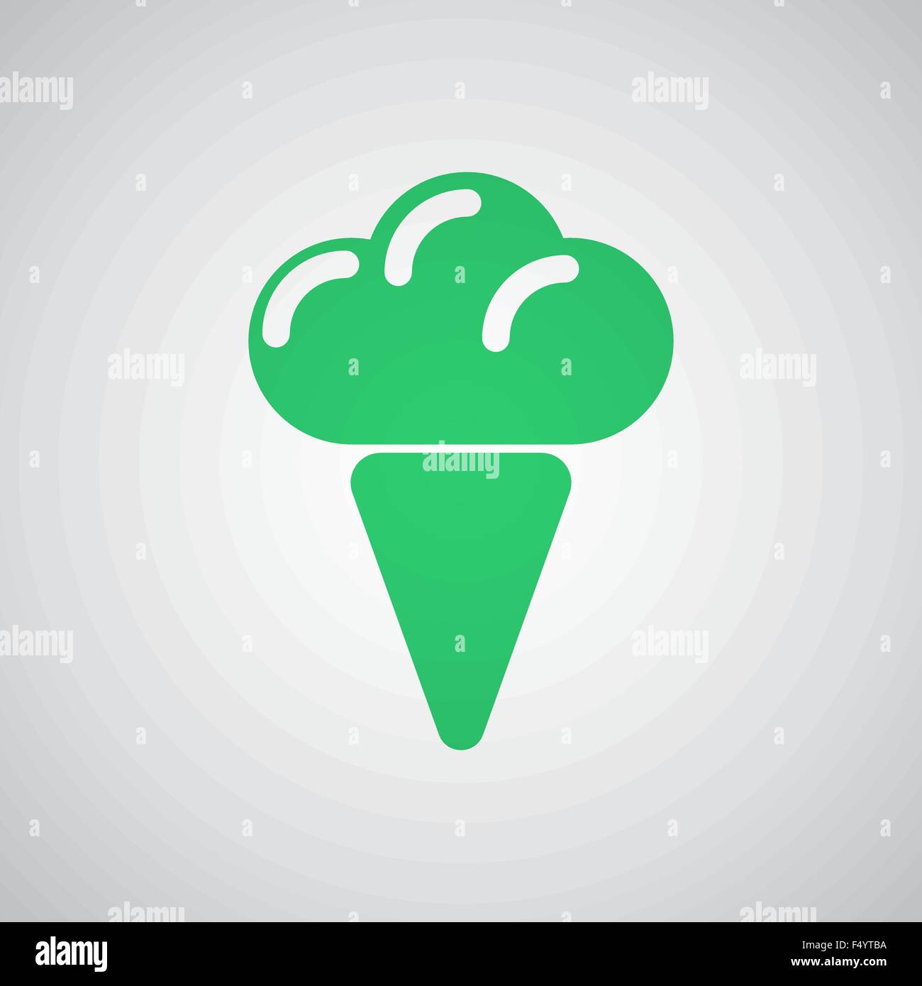 Flat green Ice Cream icon Stock Vector Image & Art - Alamy