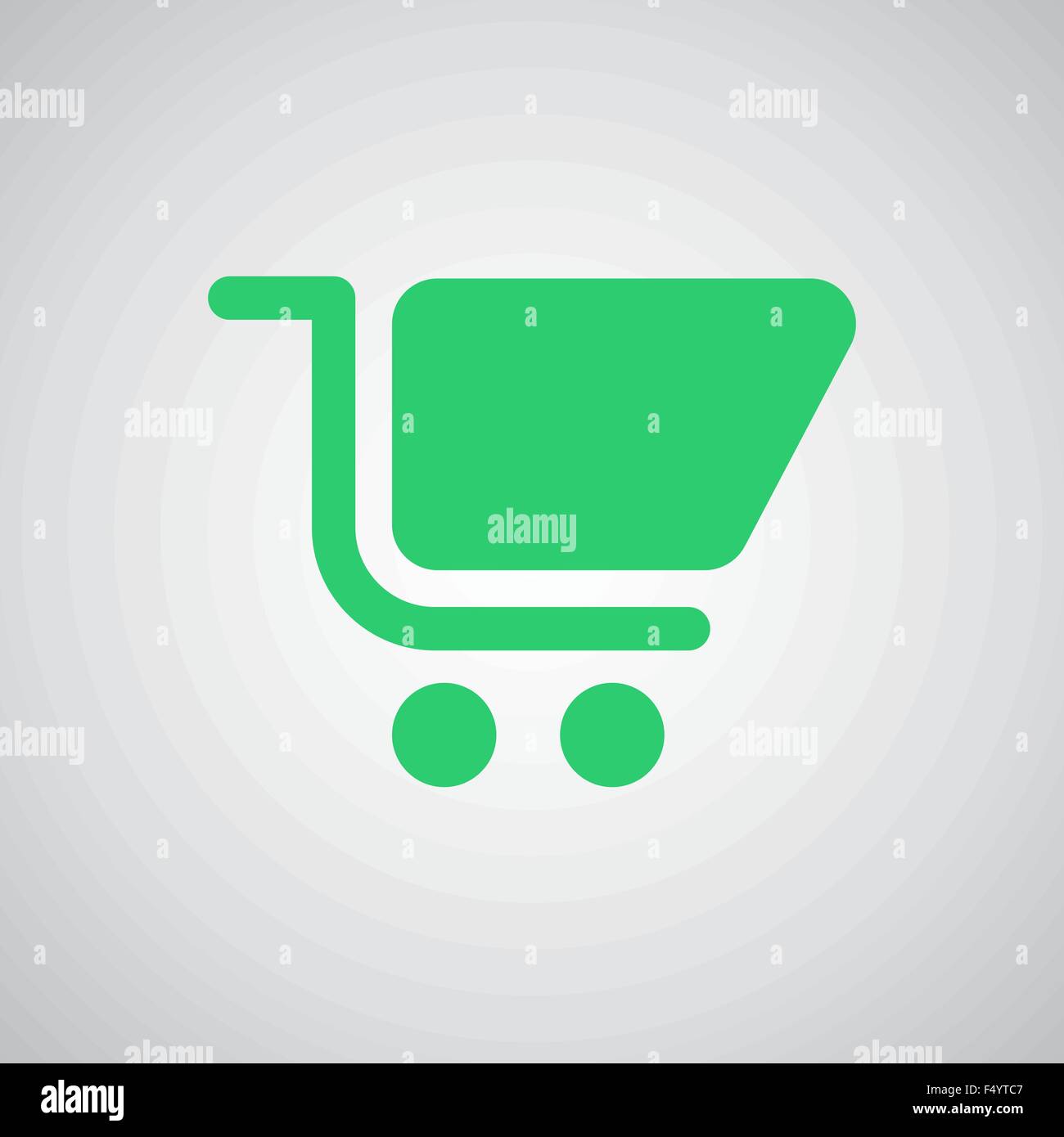 Flat green Shopping Cart icon Stock Vector Image & Art Alamy