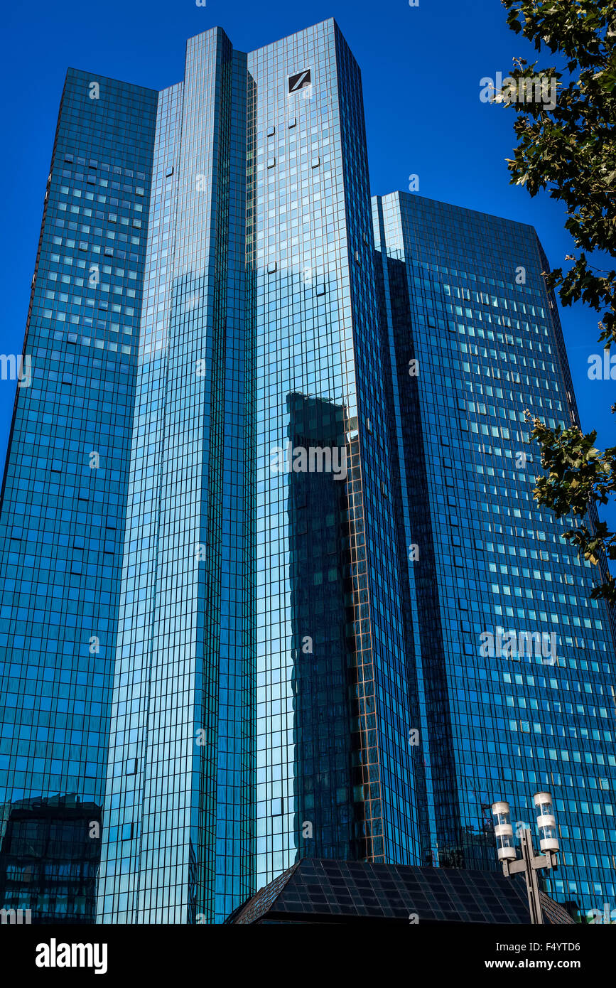Modern glass skyscrapers of Frankfurt am Main Stock Photo - Alamy