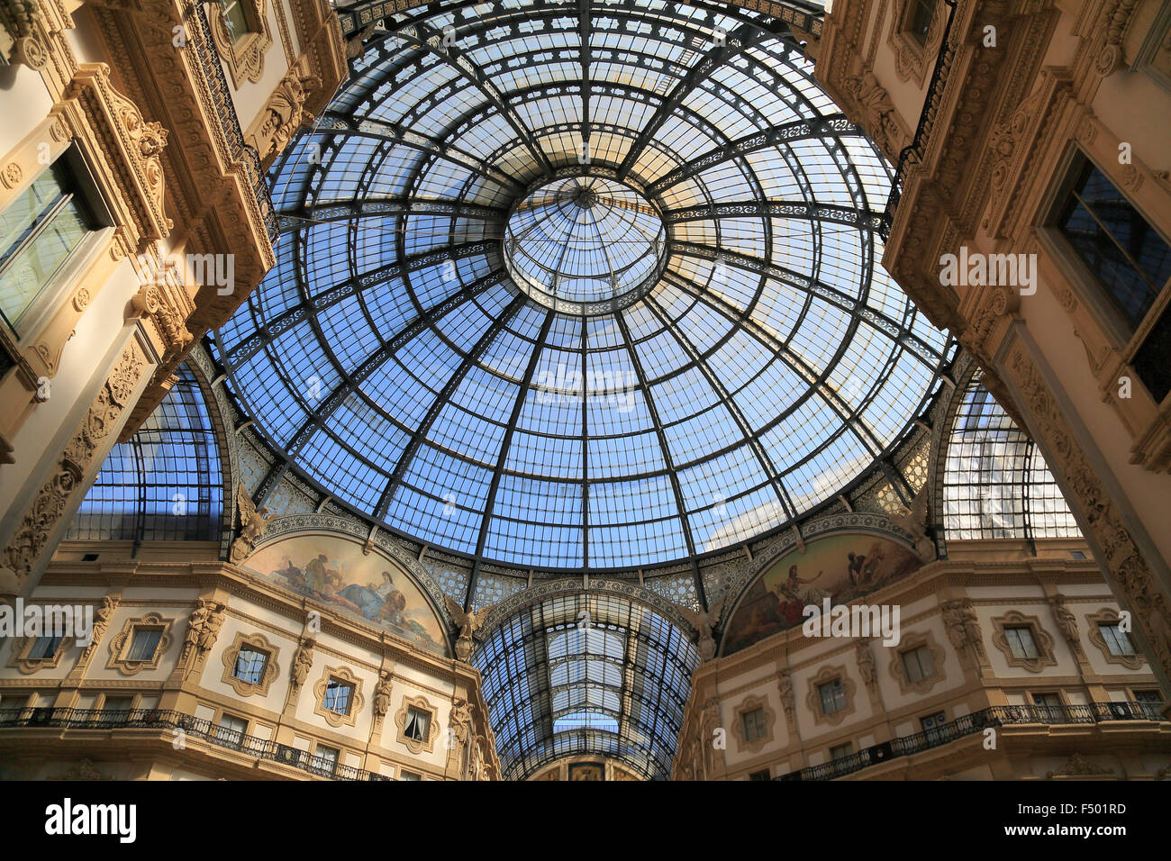 Galleria Vittorio Emanuele II, gallery, Milano, Milan, Lombardy, Lombardy, Italy Stock Photo