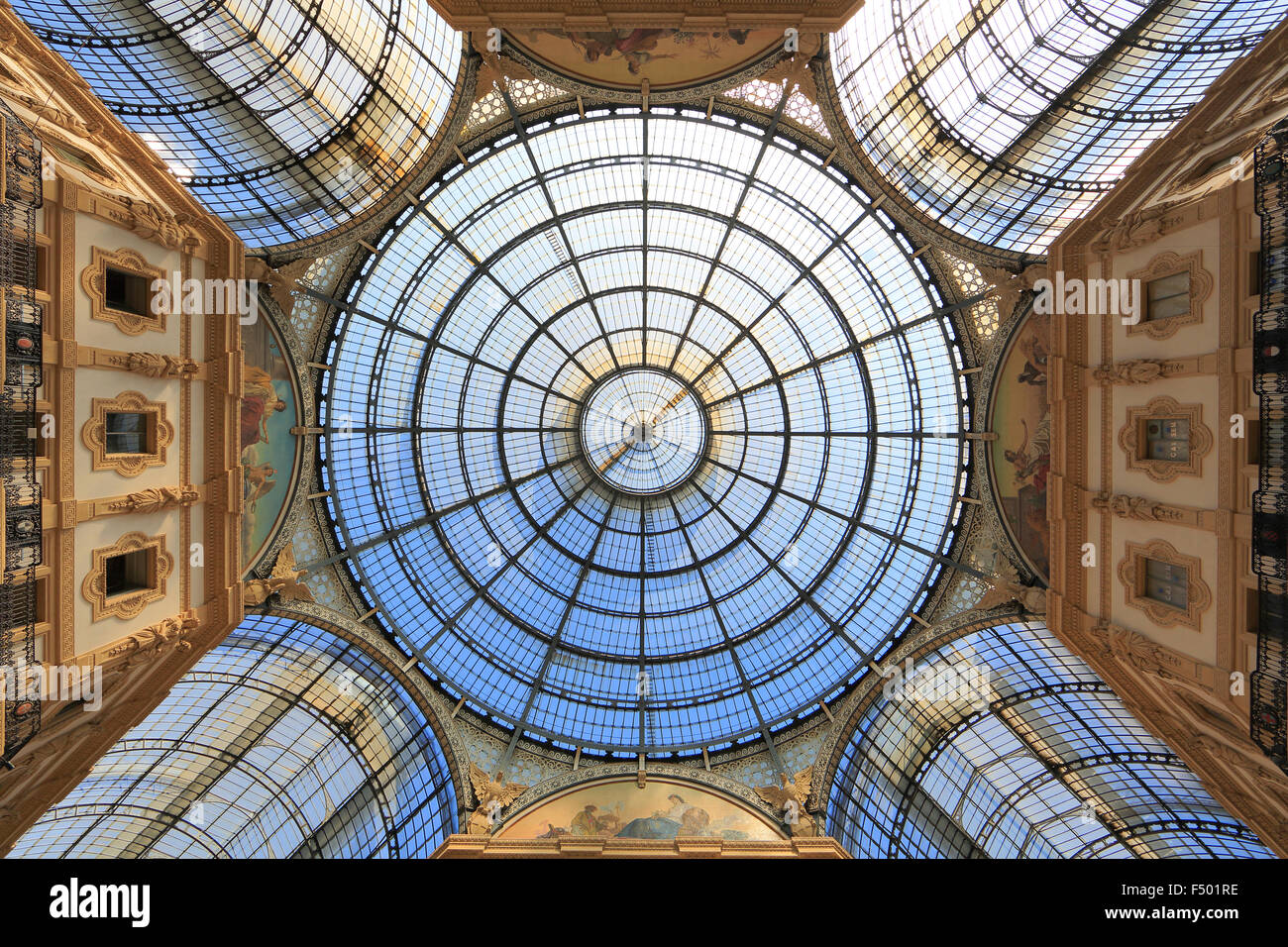 Galleria Vittorio Emanuele II, gallery, Milano, Milan, Lombardy, Lombardy, Italy Stock Photo