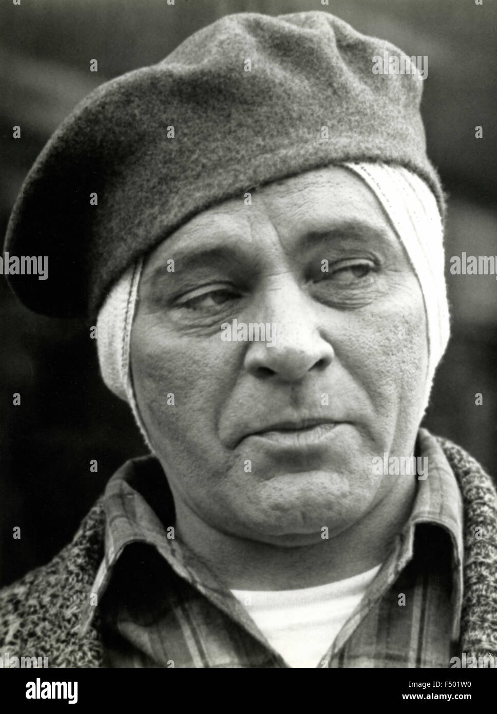 The British actor Richard Burton in a scene from the film "Staircase