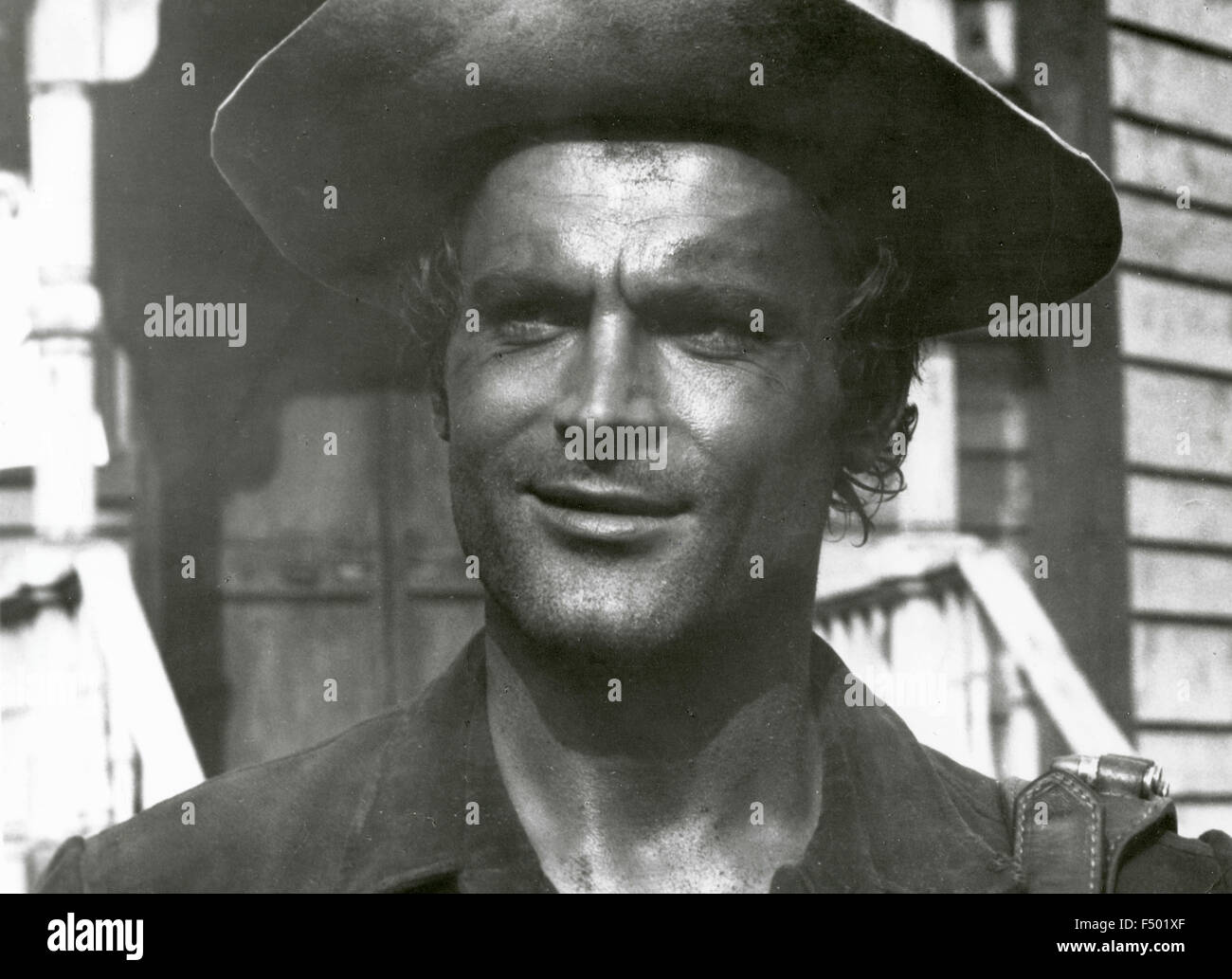 The Italian actor Terence Hill in a scene from the film 'And then they called the Magnificent', Italy Stock Photo