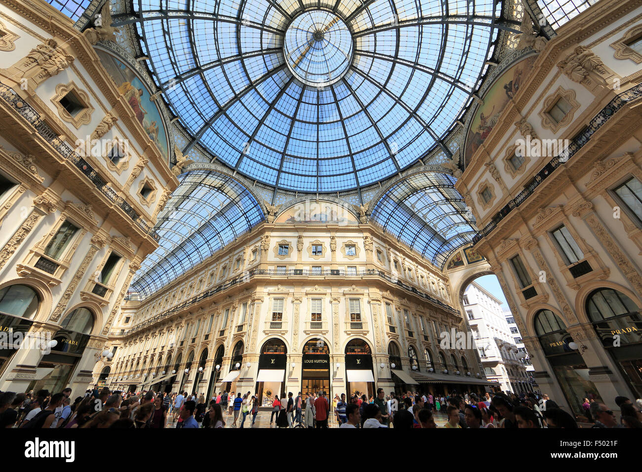 Galleria Vittorio Emanuele II, gallery, Milano, Milan, Lombardy, Lombardy, Italy Stock Photo