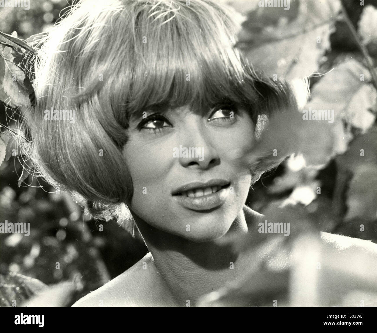 The actress Mireille Darc in a scene from the film 'Monte Carlo or Bust!' (Those Daring Young Men in Their Jaunty jalopies), 1969 Stock Photo