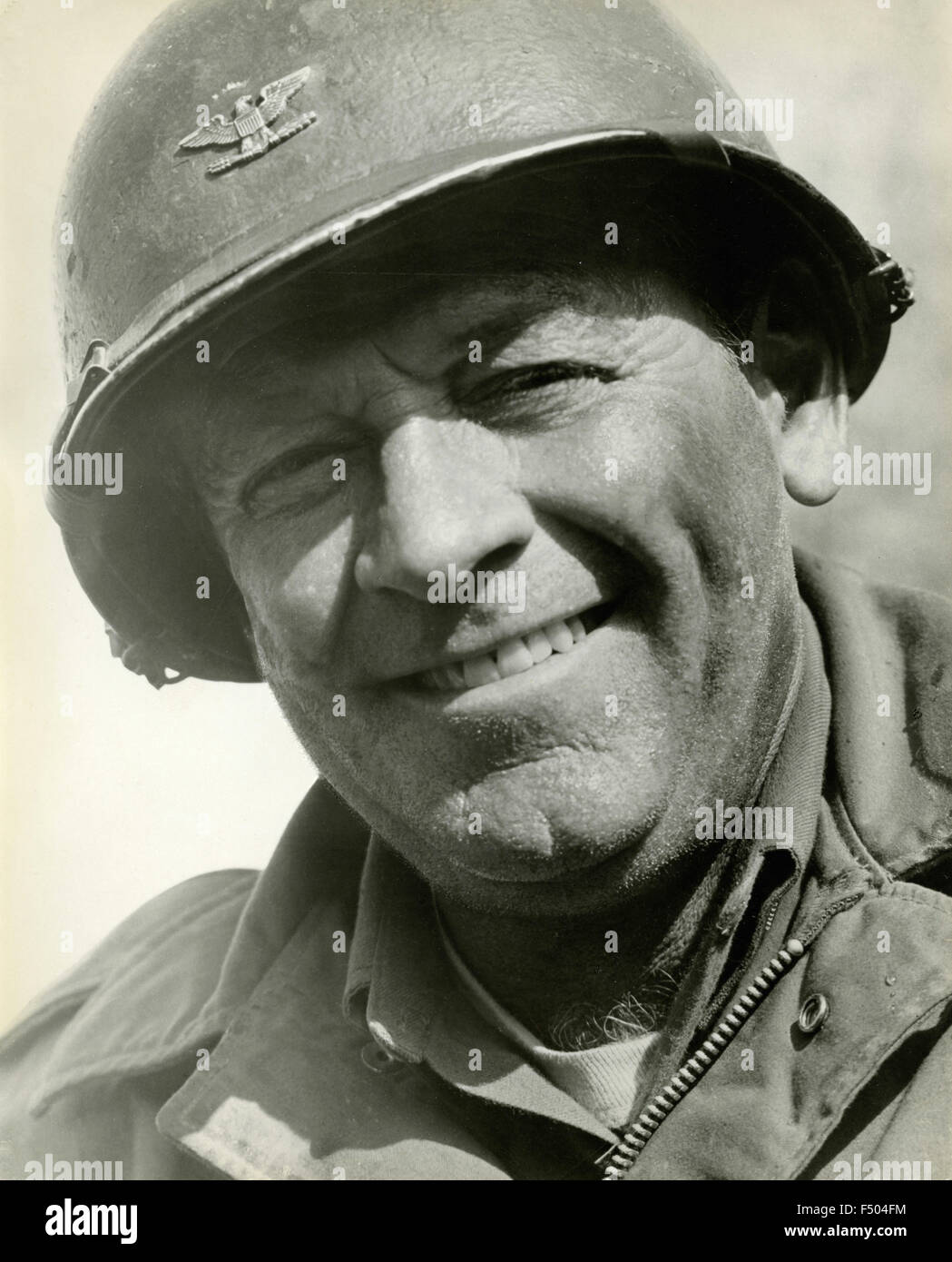 The American actor William Holden in a scene from the film 'The Devil's Brigade', USA Stock Photo