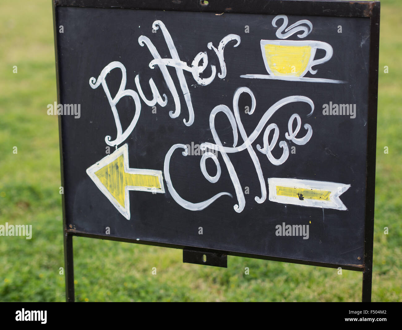 Butter Coffee sign Stock Photo