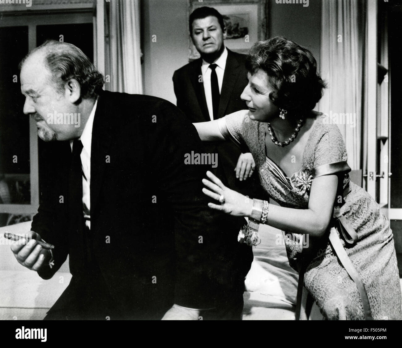 The actors Burl Ives, Jack Carson and Judith Anderson in a scene from ...
