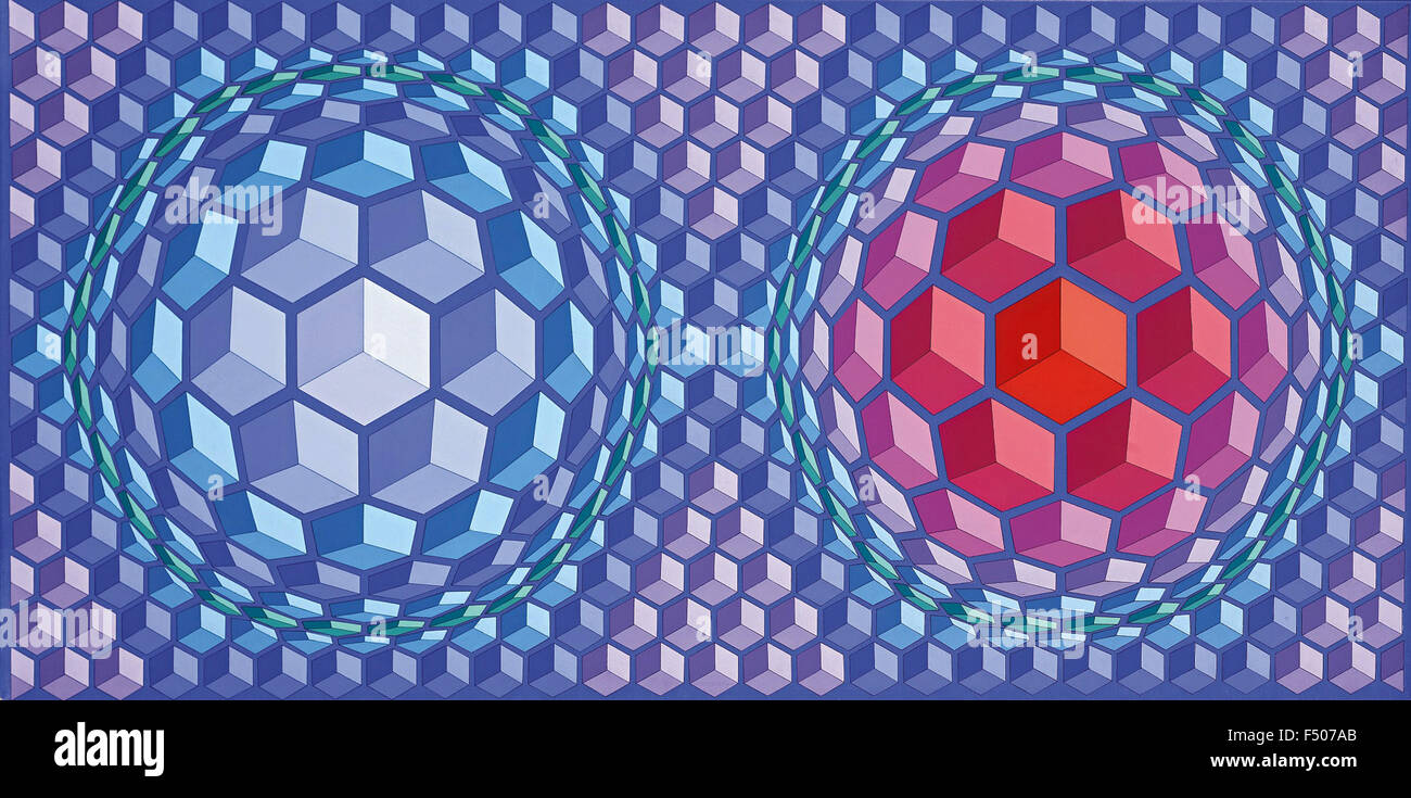 Vasarely painting hi-res stock photography and images - Alamy